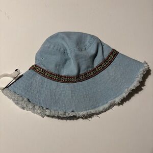 Art Class Bucket‎ Sky Blue denim Cotton Hat